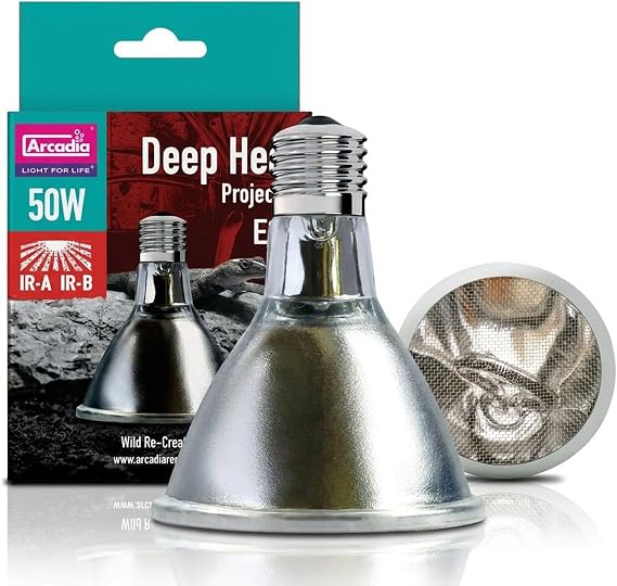 Arcadia Deep Heat Emitter 50watt for Reptile Enclosures