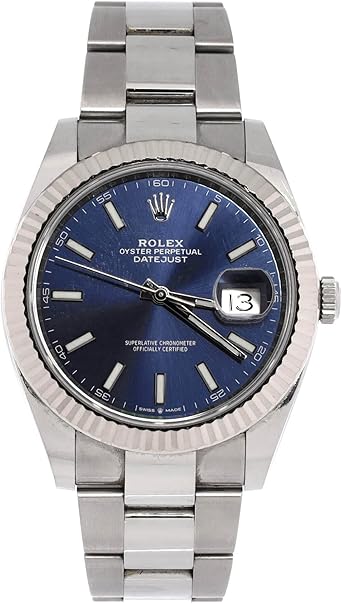 Pre-Loved Oyster Perpetual Datejust Automatic Watch Stainless Steel and White Gold 41