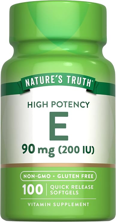Nature's Truth Vitamin E Softgels | 200 IU | 100 Count