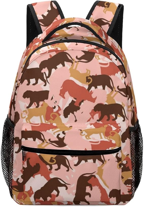 Personalized Teens Rucksack Daily Bag Printed Kids School Backpack Bookbag Camouflage Animal
