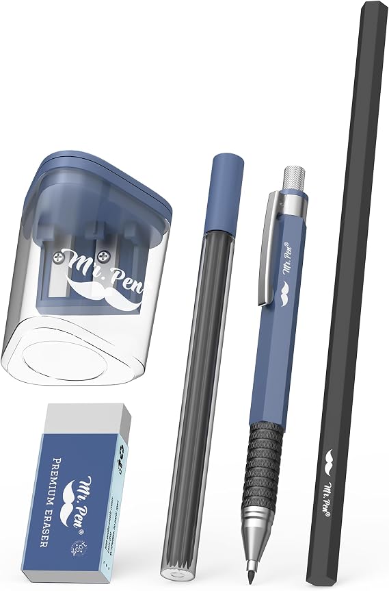 Mr. Pen- 2.0mm Mechanical Pencil Set, 5 Pack, HB Pencil, Lead Refill