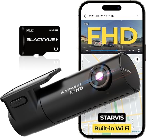 BlackVue DR590X Plus, 1080P Dash Cam Front, Free 32GB Card, STARVIS