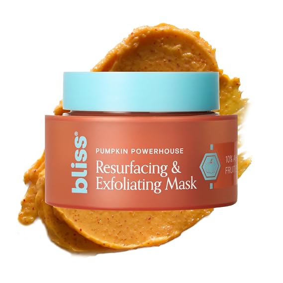 Bliss Pumpkin Powerhouse Resurfacing Face Mask - Clean Beauty, Cruelty-Free
