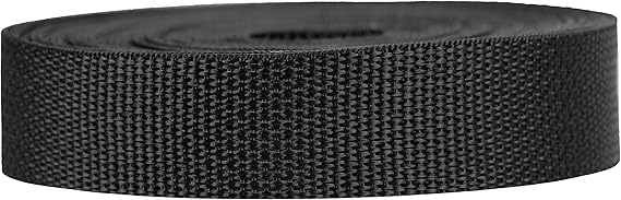 Strapworks Lightweight Polypropylene Webbing - Poly Strapping for Outdoor DIY Gear Repair, Pet Collars, Crafts 1 Inch by 10, 25, or 50 Yards, Over 20 Colors