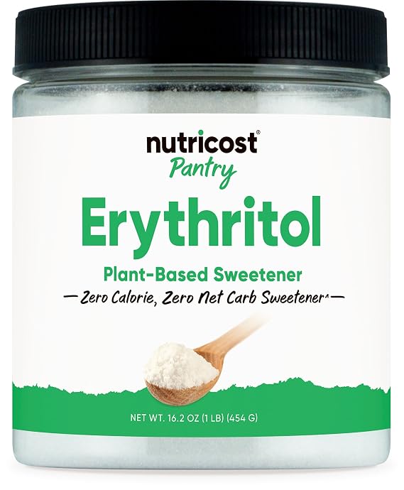 Nutricost Pantry Erythritol Plant-Based Sweetener Powder (1 LB) GMO-Free