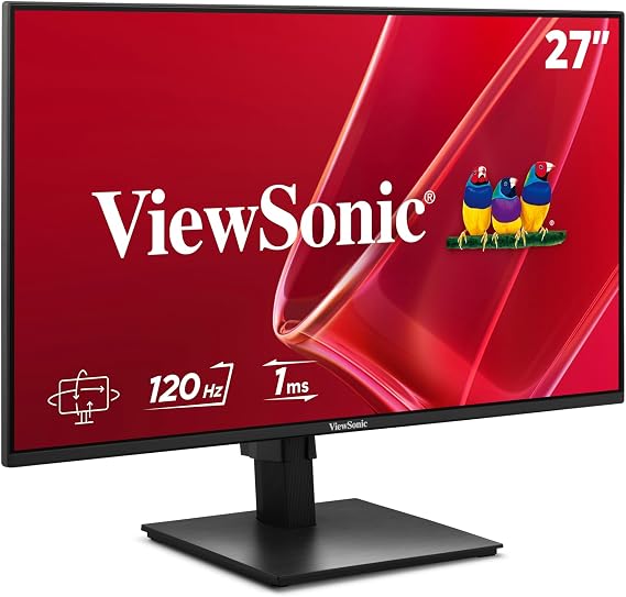 ViewSonic VA2748-MHJ 27 Inch Full HD Computer Monitor, IPS 120Hz Display