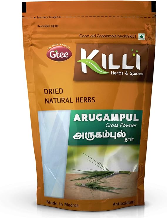 KILLI Bermuda | Arugampul | Cynodon dactylon | Doob Grass Powder, 100g