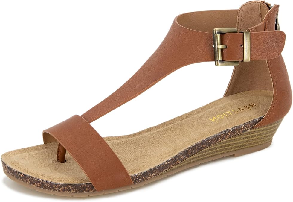 Kenneth Cole REACTION Women's Great Gal T-Strap Wedge Sandal