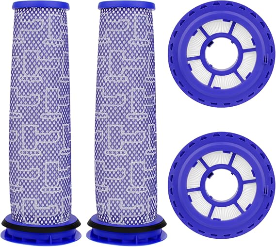 Filter Replacement for Dyson DC41 DC65 DC66 UP13 UP20 UP30 Ball Animal 2/3, Multi Floor Vacuum, Compare Part# 920769-01 & 920640-01, 2 Post-Motor + 2 Pre-Motor Filters