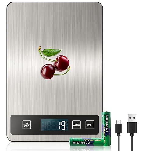 Digital Kitchen Scale USB C Electronic Kitchen Scale