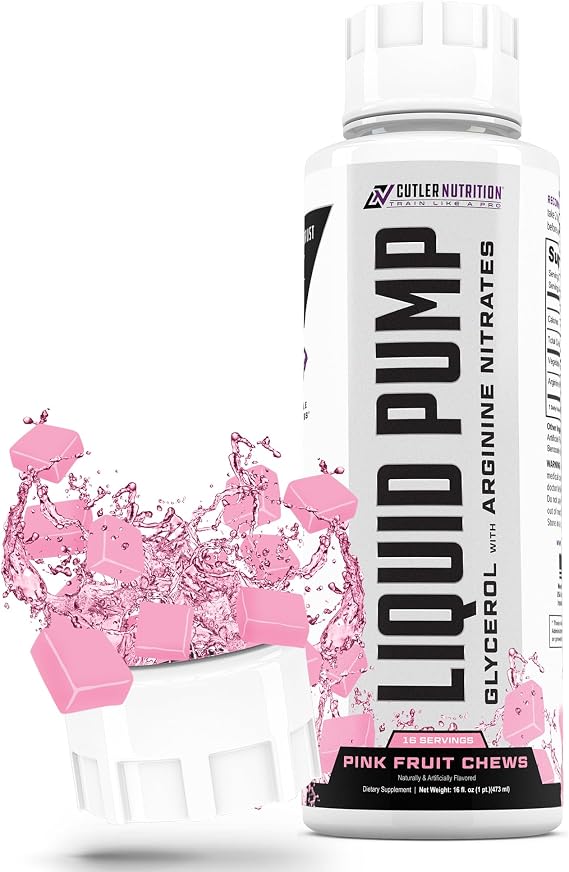 Cutler Nutrition Liquid Pump Caffeine-Free Pre-Workout Nitric Oxide Booster