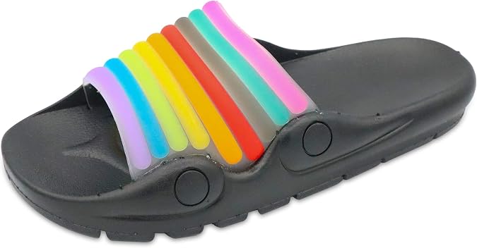 Coddies Rainbow Slides | Flip Flops, Sandals, Slippers, Pool, Beach & Shower Shoes for Men, Women & Kids