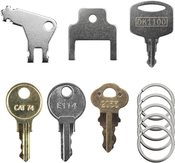 6 Paper Towel Key, Toilet Paper Dispenser Key | For Tork SCA 1100, Bradley 2055, Janitor Bobrick Cat 74, Kimberly Clark 770301, Georgia Pacific 50504, E114