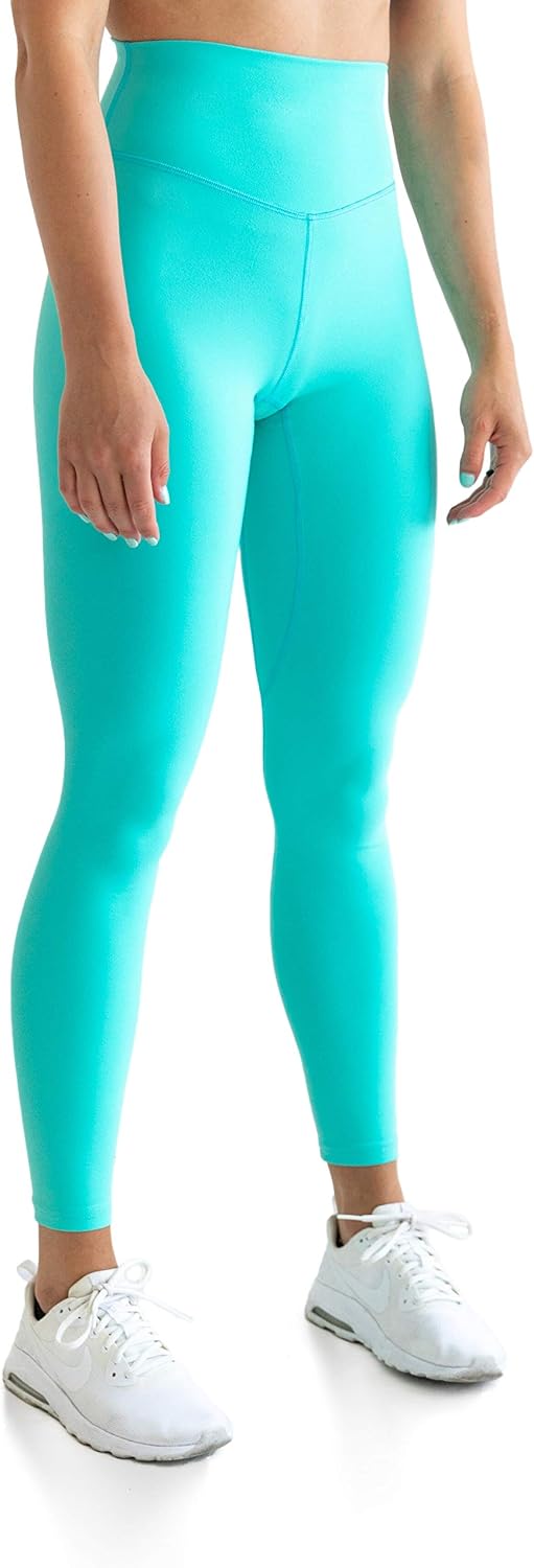 Kamo Fitness High Waisted Soft Leggings 78 Length Seamless Waistband Pattern Tights