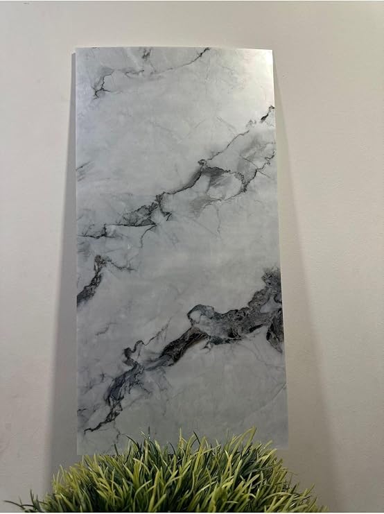 UKAB DEKOR 30x60cm Kendinden Yapışkanlı Pvc Köpük Duvar Paneli Doğal Mermer Desenli Banyo Wc Mutfak Kaplama natürel 30 x 60
