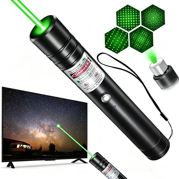 LUEIIN Long Range Laser Pointer, Rechargeable Green Laser Pointer High Power for Presentations