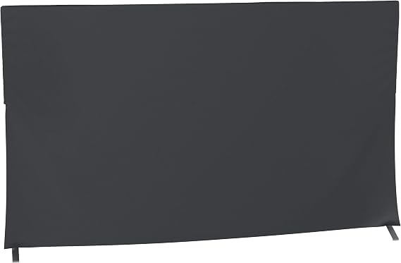 Kuzy Indoor TV Cover for 75" Screens - Durable Fabric Protector, Dustproof and Scratch-Resistant Screen Guard, with Easy-Fit Design and Remote Control Pocket, Made in USA, Black