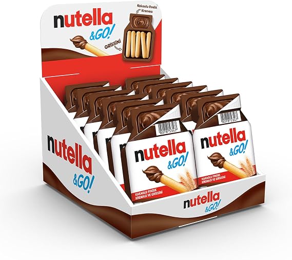 Nutella & Go Kakaolu Fındık Kreması ve Grissini 28 Gr 12'li
