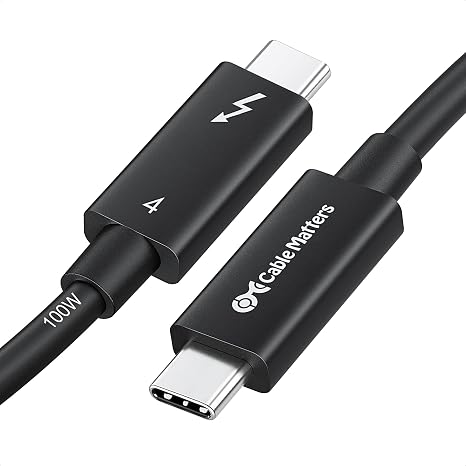 Cable Matters [Intel Certified] 40Gbps Active Thunderbolt 4 Cable, 6.6ft