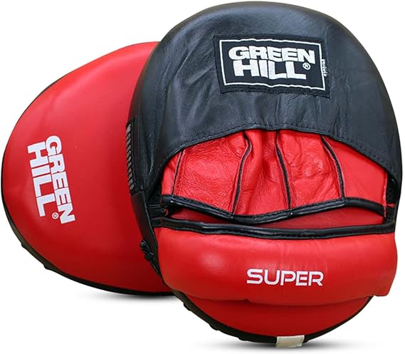 Green Hill Curved Boxing Focus Mitts for MMA, Muay Thai & Boxing