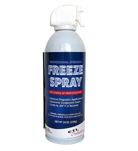 Professional Strength Medical Freeze Spray, Cools Down to -65F in Seconds, 10oz (283ml)