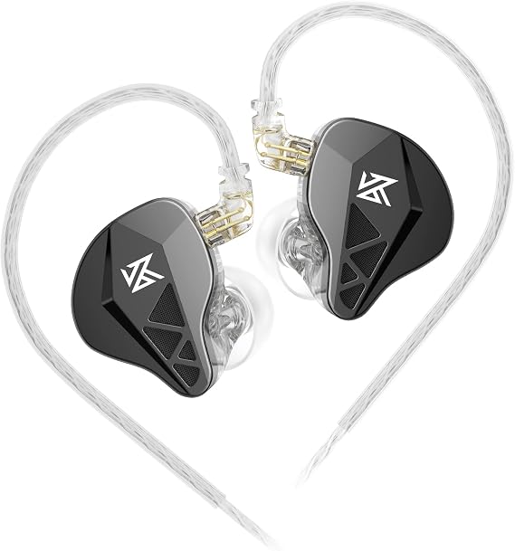 KZ EDXS in Ear Monitor Wired Earbuds, Sound Isolating Earphones Clarity Stereo Deep Bass HiFi IEM, Gaming Earbuds, 10mm High-Performance Dynamic Driver, Secure Fit in Ear Headphones (Nomic)