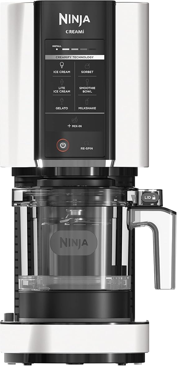 Ninja CREAMi Ice Cream Maker with One Touch 7 Program Pint Container & 2