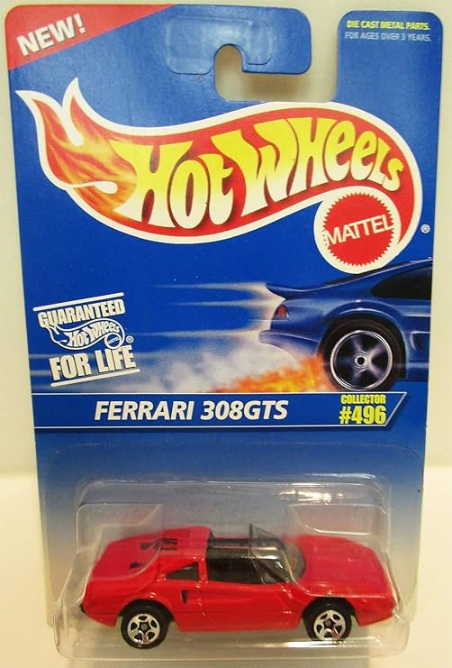 Hot Wheels 1996 RED Ferrari 308GTS #496 1:64 Scale