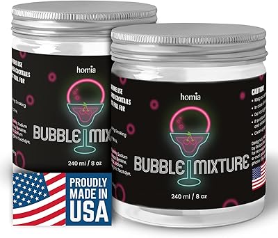 Smoking Gun Edible NON-toxic Bubble Mixture for Cocktail - 2 x 8oz, Wood Smoke Infuser and Smoker Machine Accessory - Cold Smoke for Drinks - Pack of 2 - made in USA