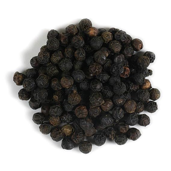 Frontier Co-op Peppercorns, Black Whole, Tellicherry, Certified Organic, Kosher, Non-irradiated | 1 lb. Bulk Bag | Piper nigrum - PACK OF 3