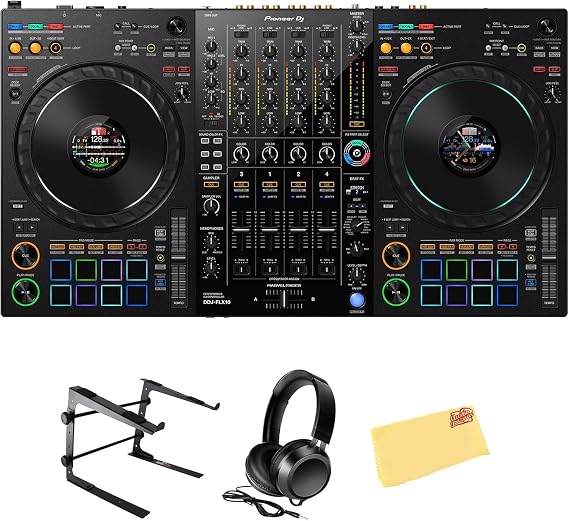 Pioneer DJ DDJ-FLX10 4-Channel Professional DJ Controller - Black
