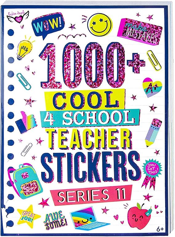 Fashion Angels 1000+ Teacher Sticker Series 11 (78048) 40 Pages of Stickers for Students and Teachers to Enjoy