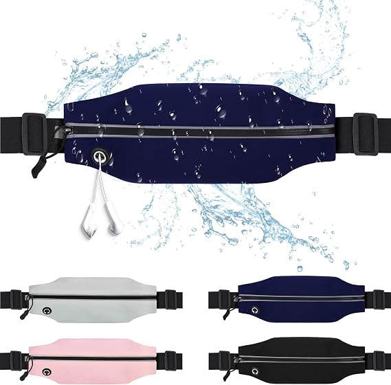 Running Belt Fanny Pack Men and Women Slim Running Bag Money Belt