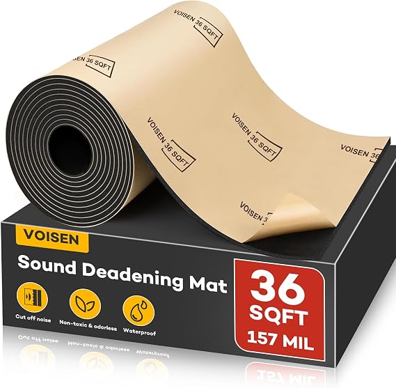 VOISEN Sound Deading Material for Cars,157 mil 36 sqft Sound Deadening Mat