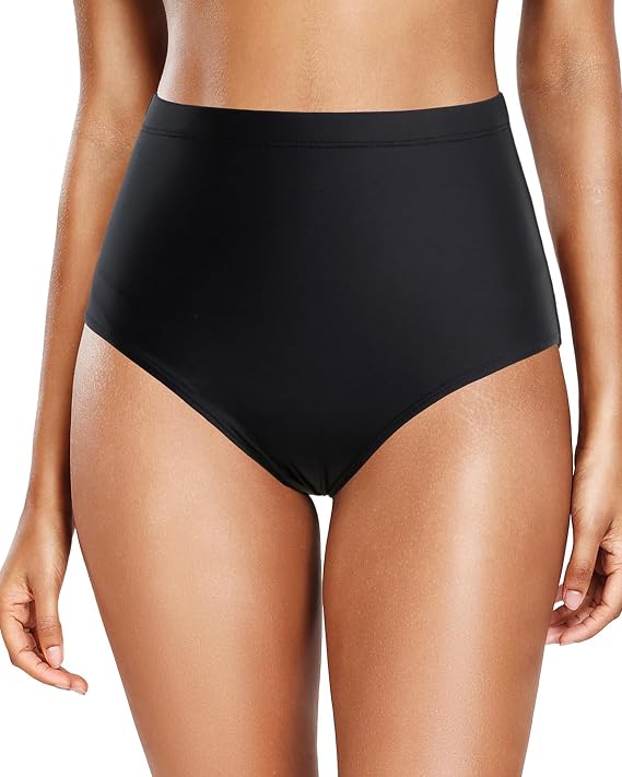 Tempt Me Women Retro High Waisted Bikini Bottoms Tummy Control Swimsuit Bottoms