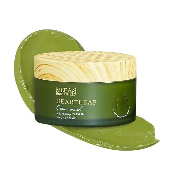 Heartleaf Cream Mask for Treatment Skin, 4.2 oz Houttuynia Cordata Centella Asiatica Vitamin C | Heartleaf Mask Centella Cleansing