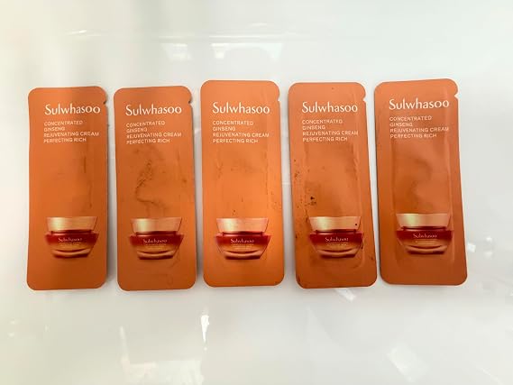 5x Sulwhasoo Concentrated Ginseng Rejuvenating Cream, 1ml Sample