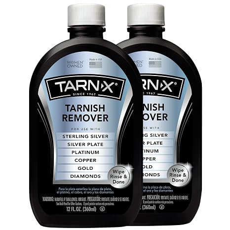 Tarn-X Metal and Jewelry Tarnish Remover, 12 Ounce Bottle (Pack of 2)