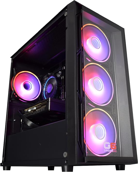 Gaming PC Desktop - Intel Core i7 14700F Processor, Nvidia RTX 5050 8GB Graphics, 1TB Kingston M.2 NVMe SSD, 32GB DDR5, 600Mb Wi-Fi, Windows 11 Home
