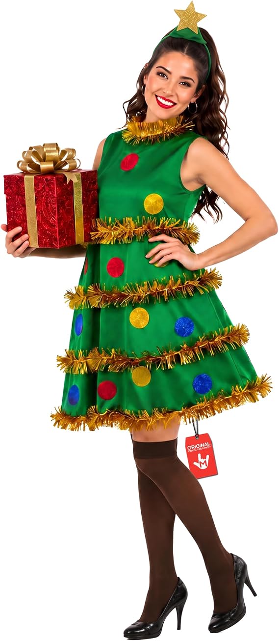 fun shack Christmas Tree Costume Women, Christmas Costume for Women