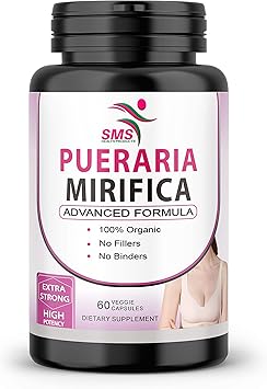 Pueraria Mirifica (Kwao Krua Kao) Supplement Pills - Pure Root 10:1 Concentrated White Extract Powder from Thailand, Premium Organic - Promotes Women's Health - 60 Veggie Capsules.