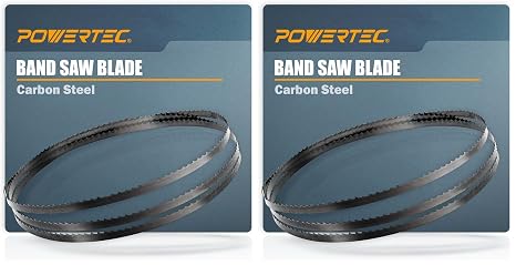 POWERTEC 93-1/2 Inch Bandsaw Blades, 1/2" x 4 TPI Band Saw Blades for Delta, Grizzly, Rikon, Sears Craftsman, Jet, Shop Fox and Rockwell 14" Band Saw for Woodworking, 2 Pack (13115V)