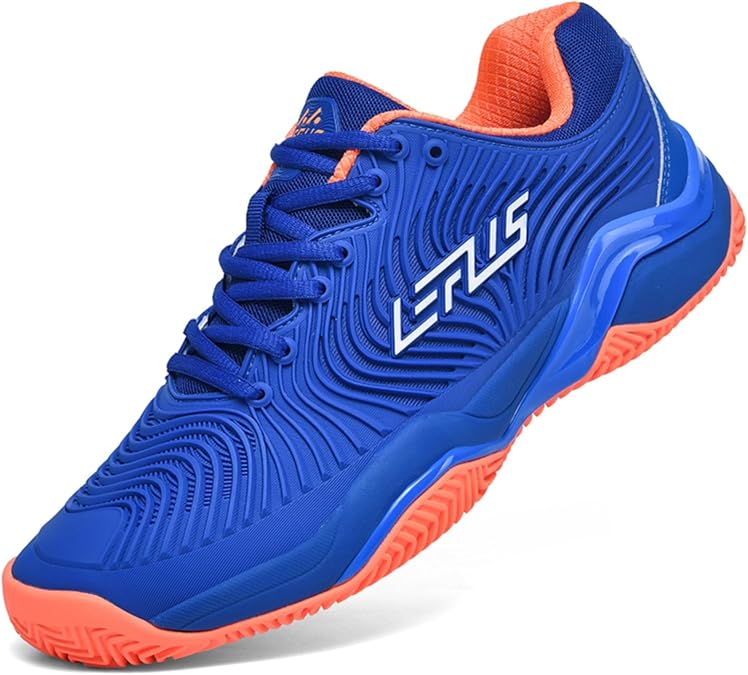 Men's Tennis & Racquetball Anti Slip Court Sneakers Cushioned, Breathable for Men and Women