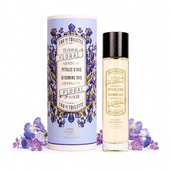 Panier des Sens Iris Eau de Toilette for Women, 1.7 fl oz | Light French Perfume For Women | Floral & Powdery Fragrance | Made For Everyday Wear | Fresh, Elegant Fragrance Trail