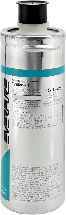 Everpure 2FC-P | NSF Certified PFAS Filtration Water Filter | Aquverse A100 | Pentair S-54 Replacement Filter Cartridge for Water Cooler | 2-Pack