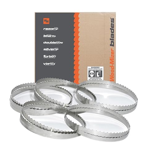 Wood-Mizer 167" Sawmill Bandsaw Blades 5-Pack - DoubleHard 10 All-Purpose Sawing