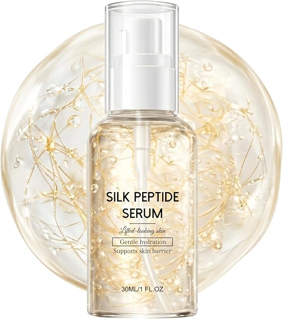 Silk Peptide Intensive Lifting Ampoule | Deep Collagen Anti Aging Serum for Face | Peptide Serum For Tightening & Firming | Hydrating Micro Infusion System Glow Serum for Fine Lines & Radiance | 30ml