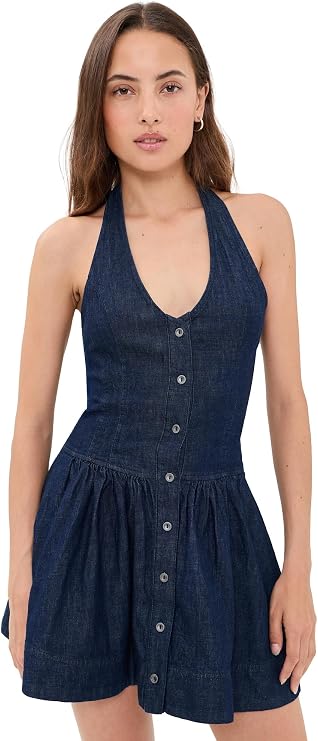 Free People Women's Clean Break Denim Mini Dress