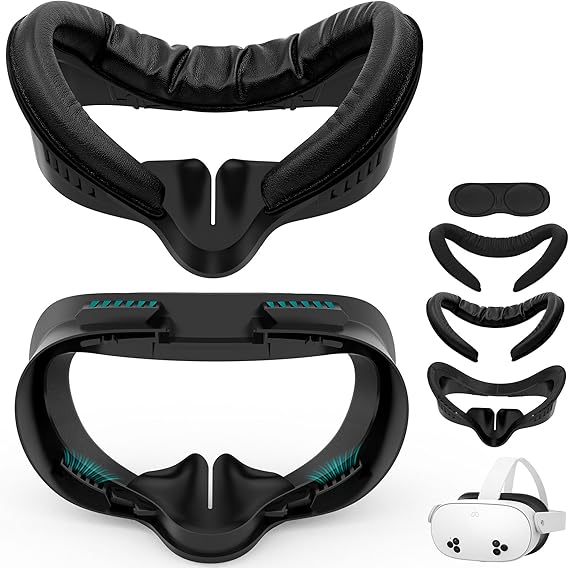 Face Pad Cover and Facial Interface Compatible with Meta Quest 3S