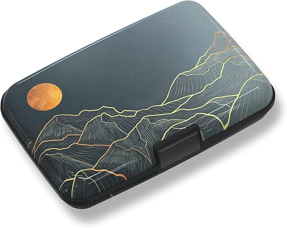 Credit Card Holder, Mini RFID Small Aluminum Card Wallet Business Card Case